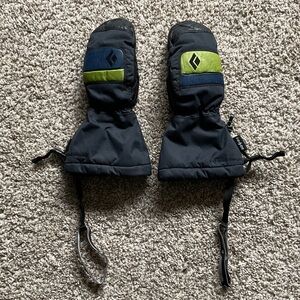 Black Diamond Kids' Mittens in Blue and Green